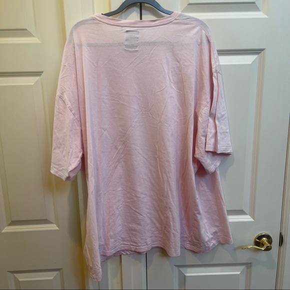 ASOS Soul Star Men’s Plus Organic Cotton Oversized Pink T-Shirt - Picture 7 of 10